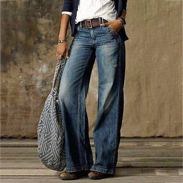 Women’s Wide Leg Trousers Elegant Flowing Fit Comfortable Versatile Everyday Chic Pants