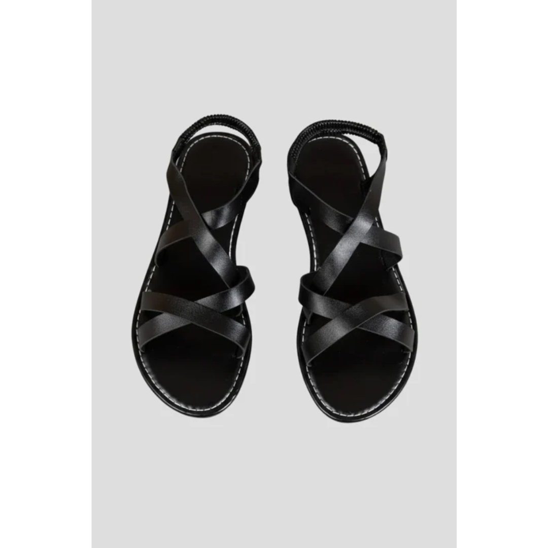 Women’s Strappy Flat Sandals – Open Summer Shoes for Holidays and Everyday Wear