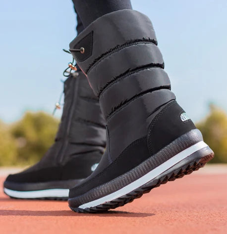 Women’s Padded Mid-Calf Winter Boots – Warm Lined Outdoor Footwear for Casual Cold-Weather Walks Everyday Wear and Seasonal Travel