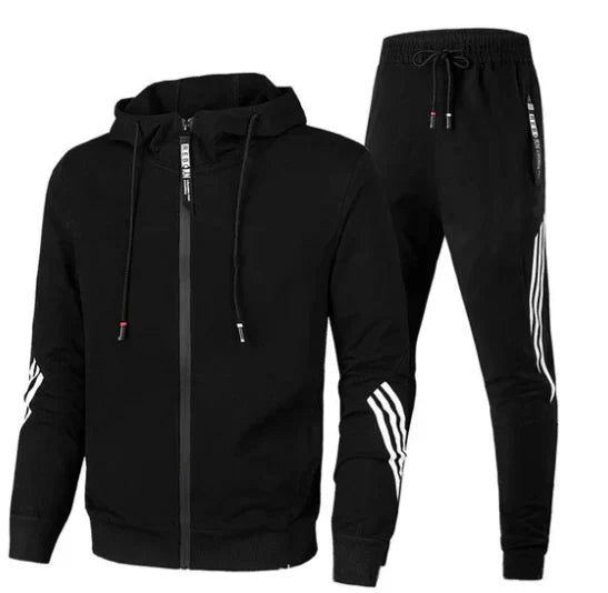 Mens Two-Piece Sports Tracksuit Set for Casual Wear, Gym Sessions, and Everyday Active Lifestyle Comfort