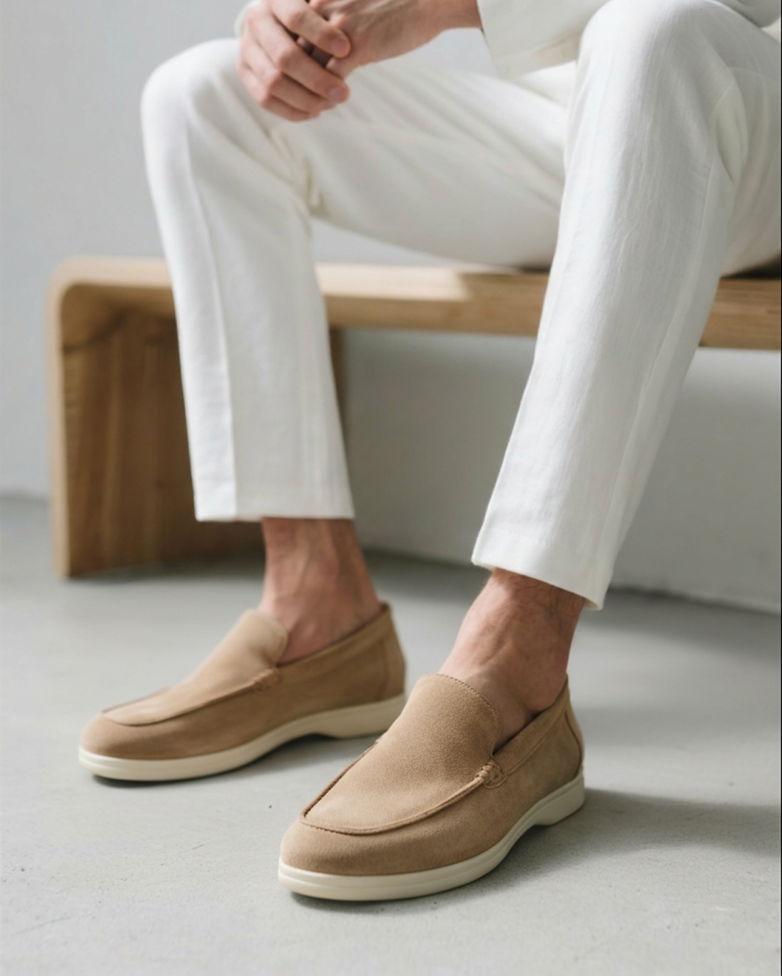 Herresuede slip-on loafers afslappede komfortable hverdags sko