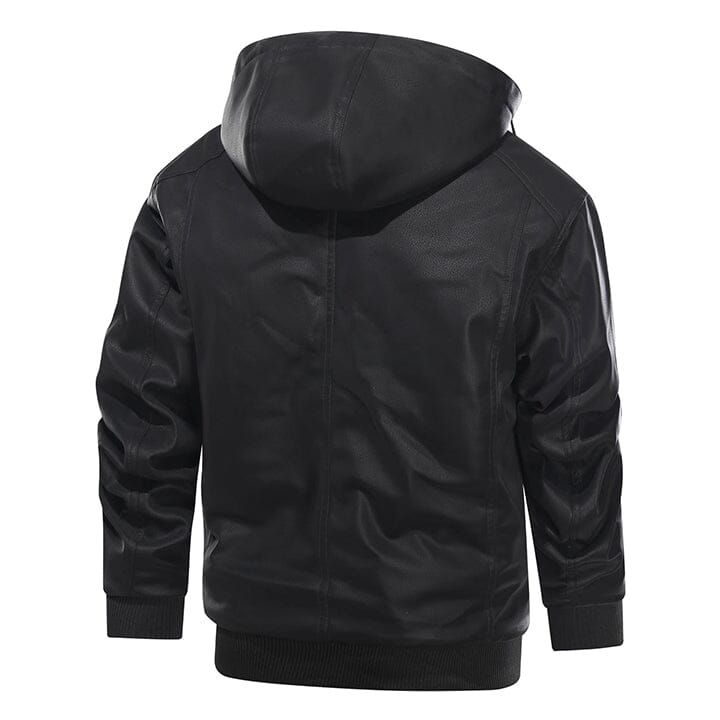 Casaco acolchoado com capuz em imitação de pele para homem – modelo bomber com forro acolchoado e fecho à frente, para um visual citadino de inverno, conjuntos casuais e sobreposição nos dias frios