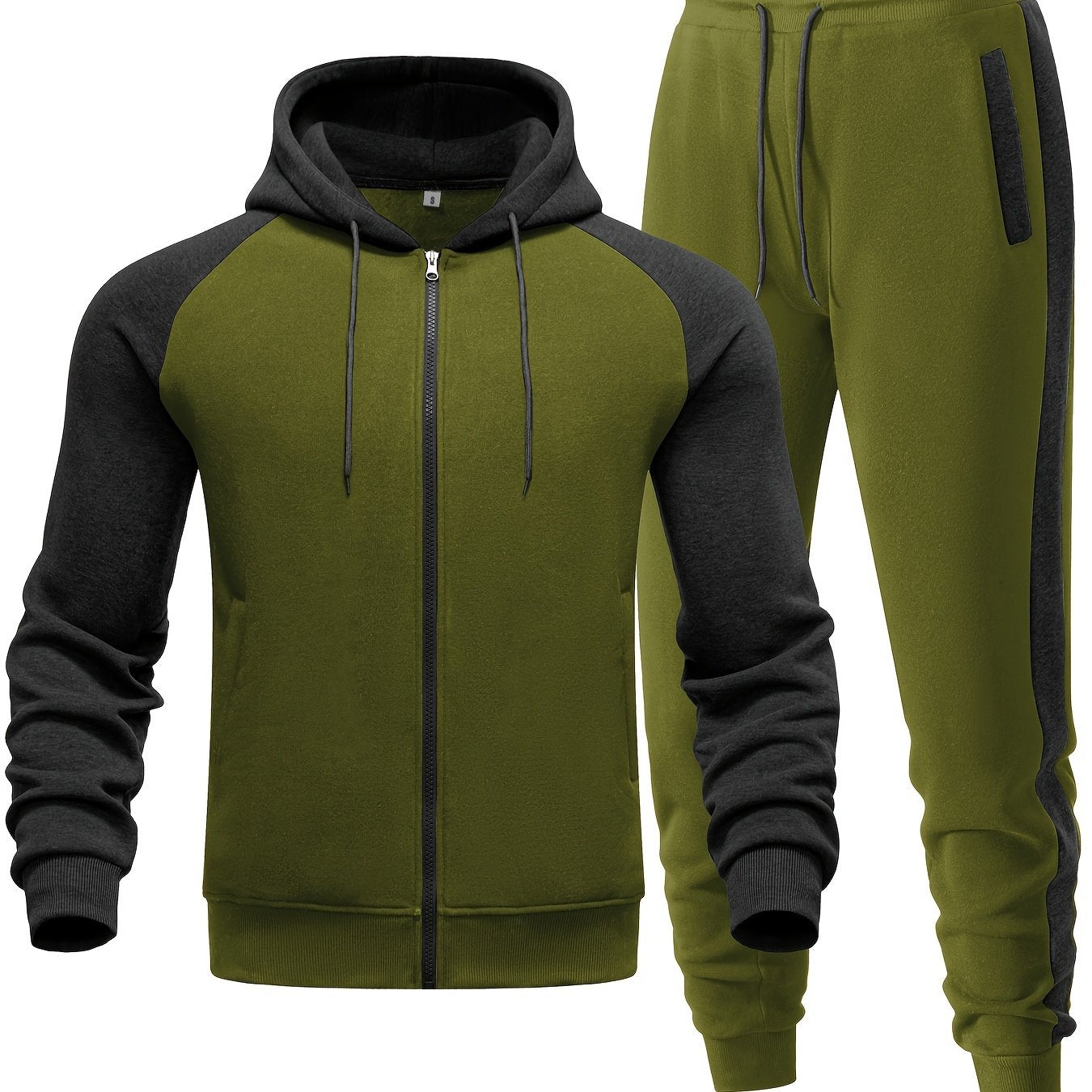 Men’s Casual Hoodie and Jogger Set for Sporty Comfort, Everyday Wear, and Versatile Street Style