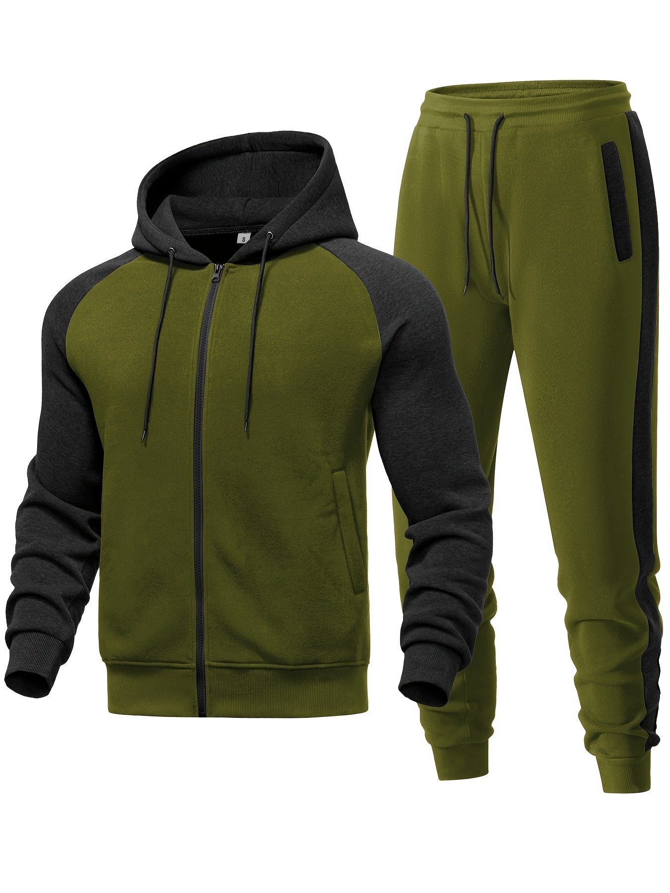 Men’s Casual Hoodie and Jogger Set for Sporty Comfort, Everyday Wear, and Versatile Street Style