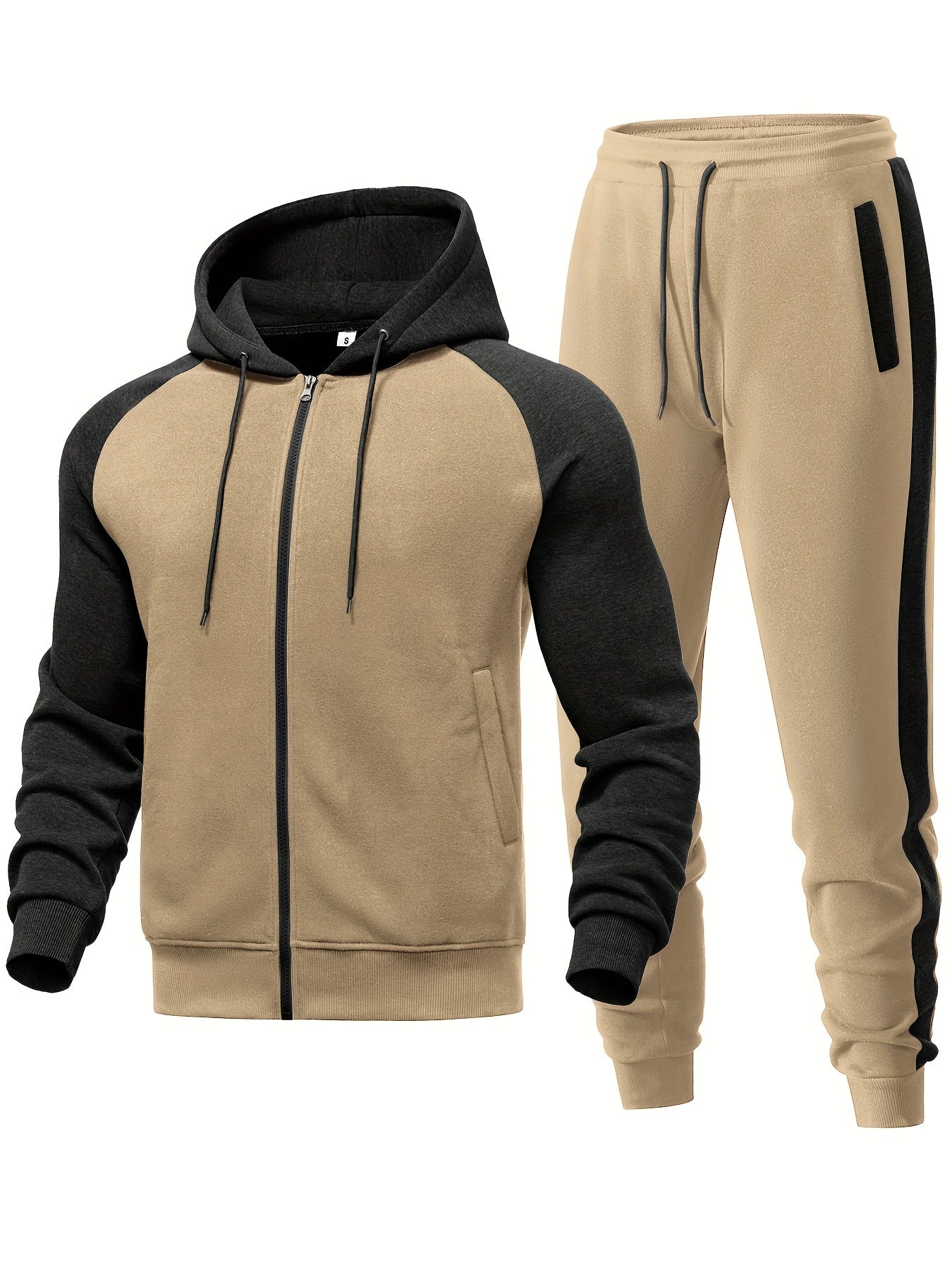 Men’s Casual Hoodie and Jogger Set for Sporty Comfort, Everyday Wear, and Versatile Street Style