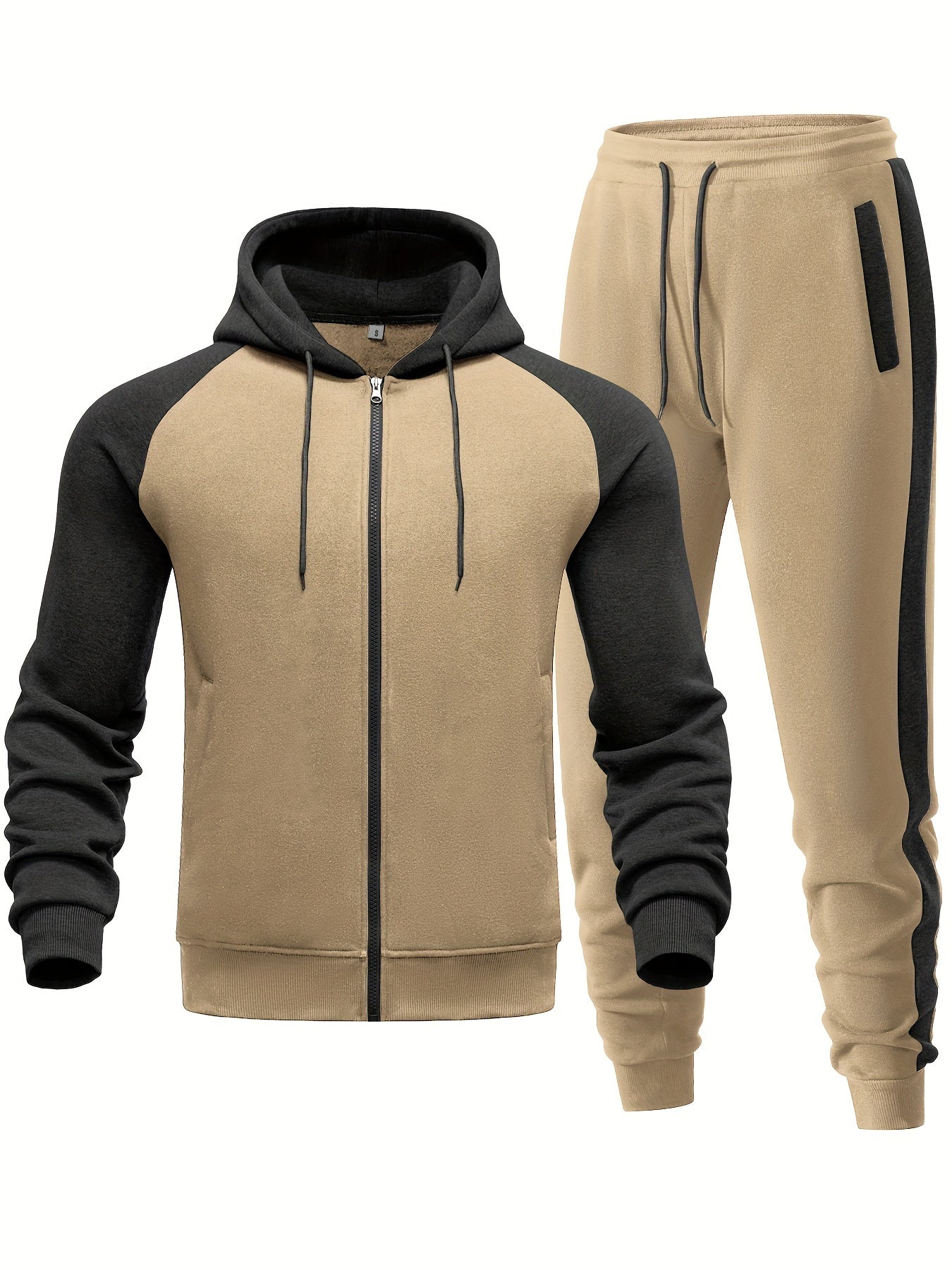 Men’s Casual Hoodie and Jogger Set for Sporty Comfort, Everyday Wear, and Versatile Street Style