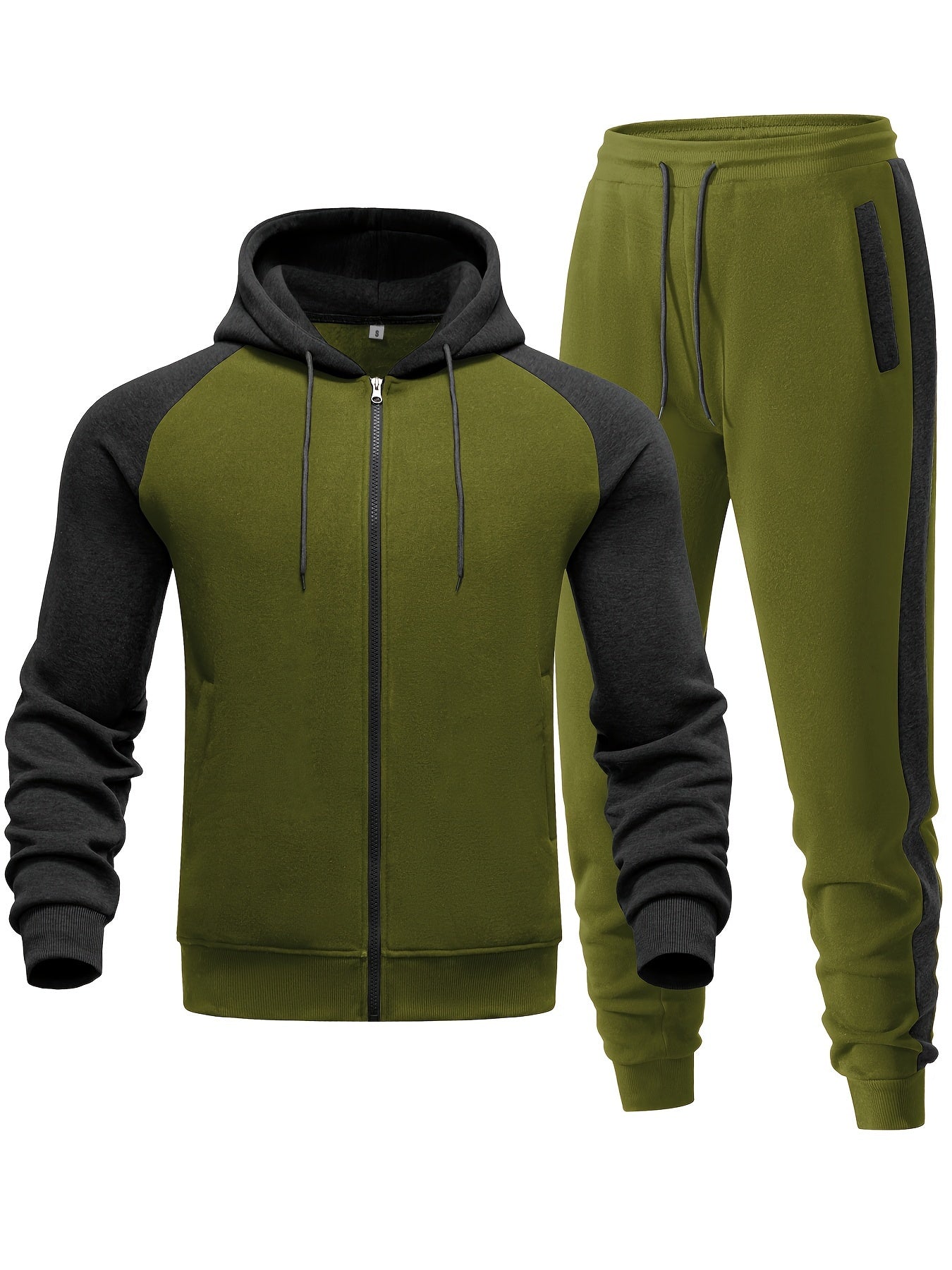 Men’s Casual Hoodie and Jogger Set for Sporty Comfort, Everyday Wear, and Versatile Street Style