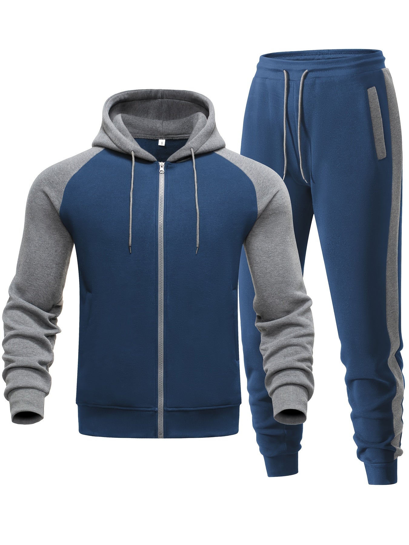 Men’s Casual Hoodie and Jogger Set for Sporty Comfort, Everyday Wear, and Versatile Street Style