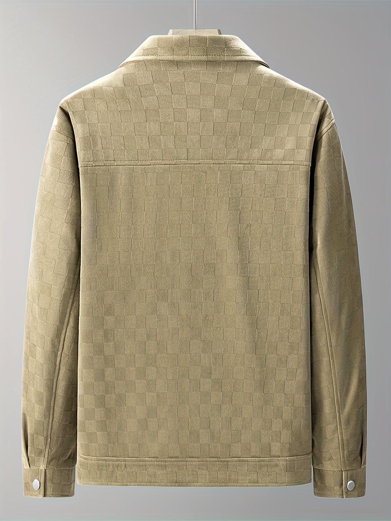 Chaqueta utilitaria para hombre con botones a presión estampados y bolsillos en el pecho
