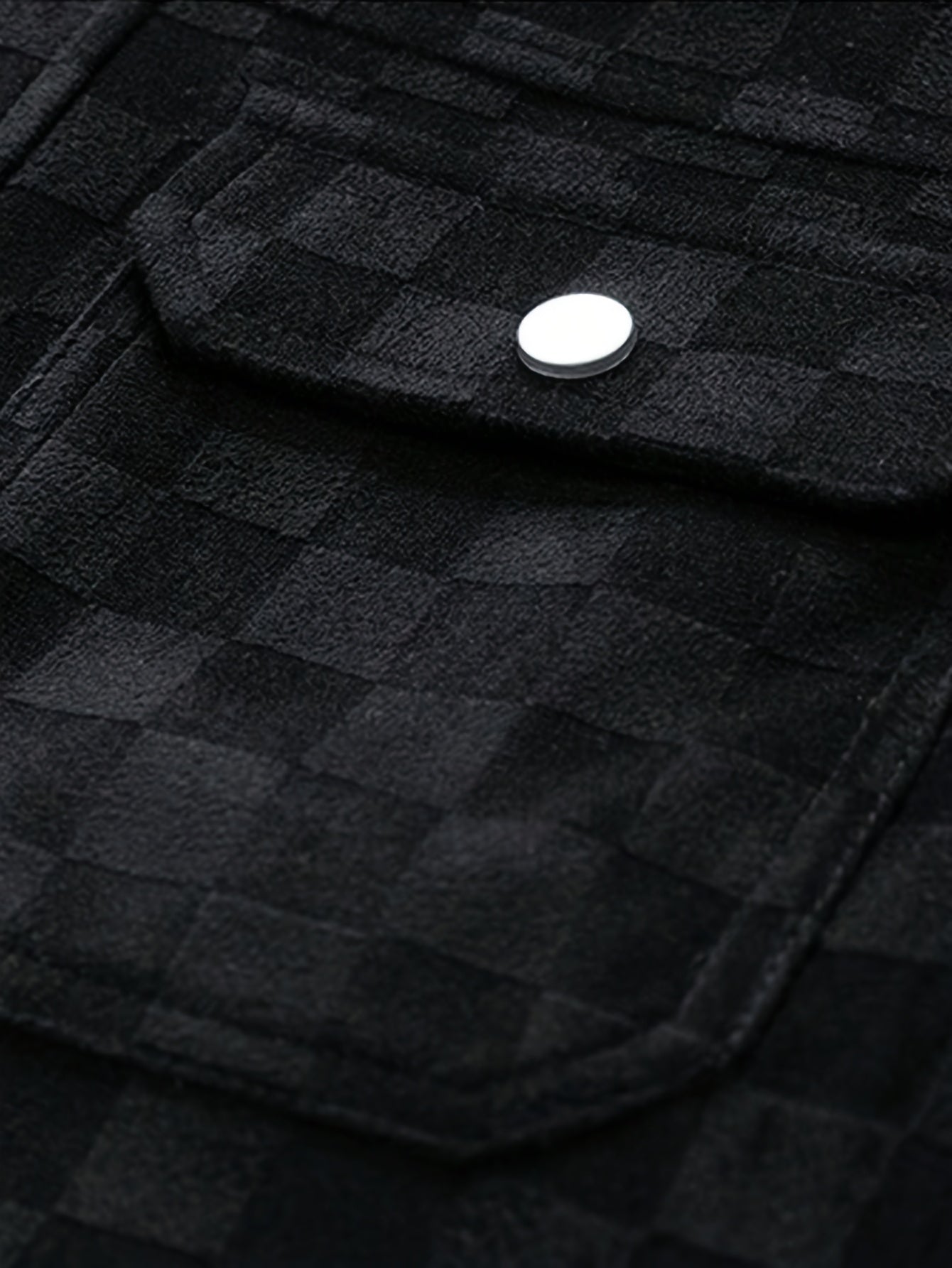 Chaqueta utilitaria para hombre con botones a presión estampados y bolsillos en el pecho