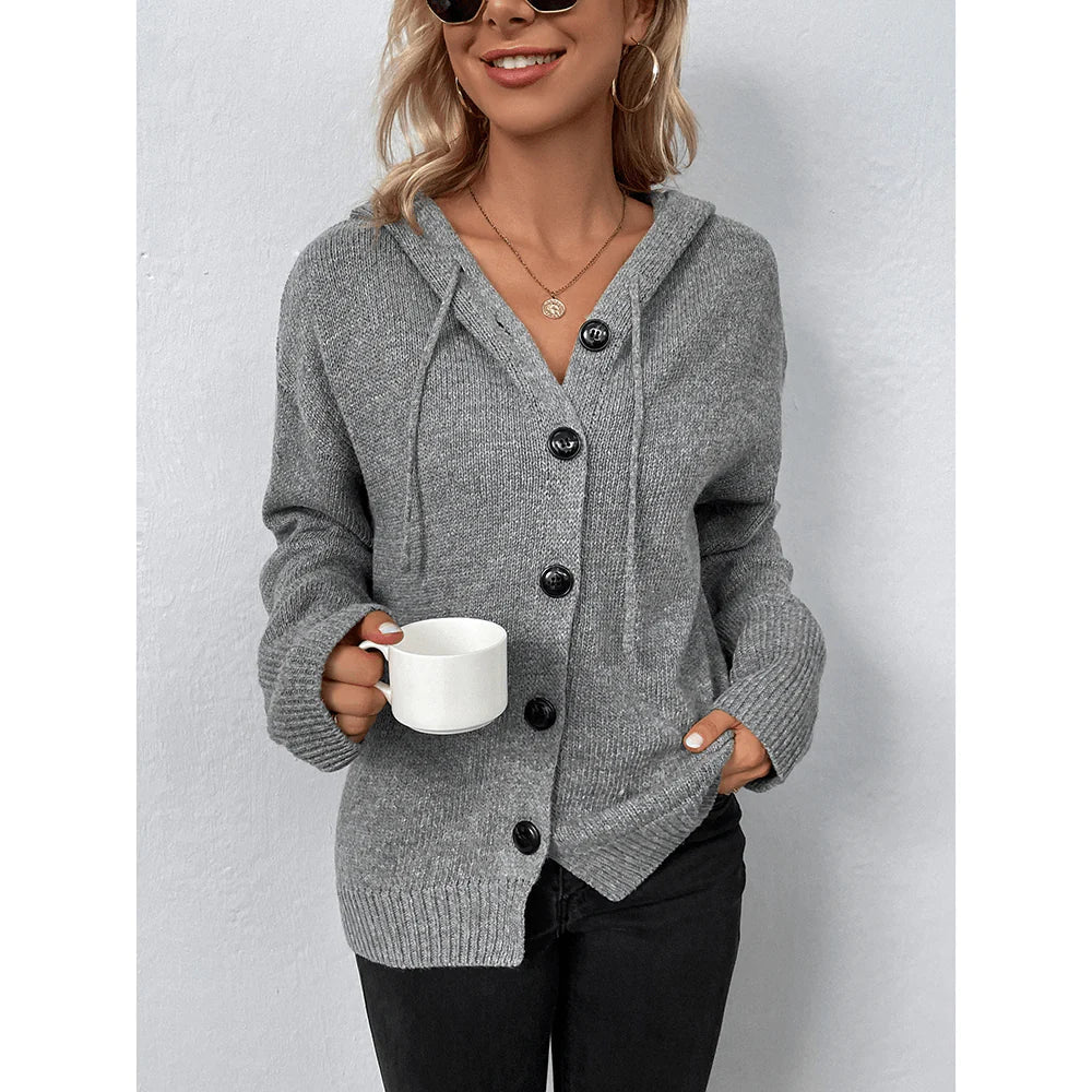 Women’s Hooded Long Sleeve Sweater – Soft Warm Comfortable Casual Stylish Everyday Pullover