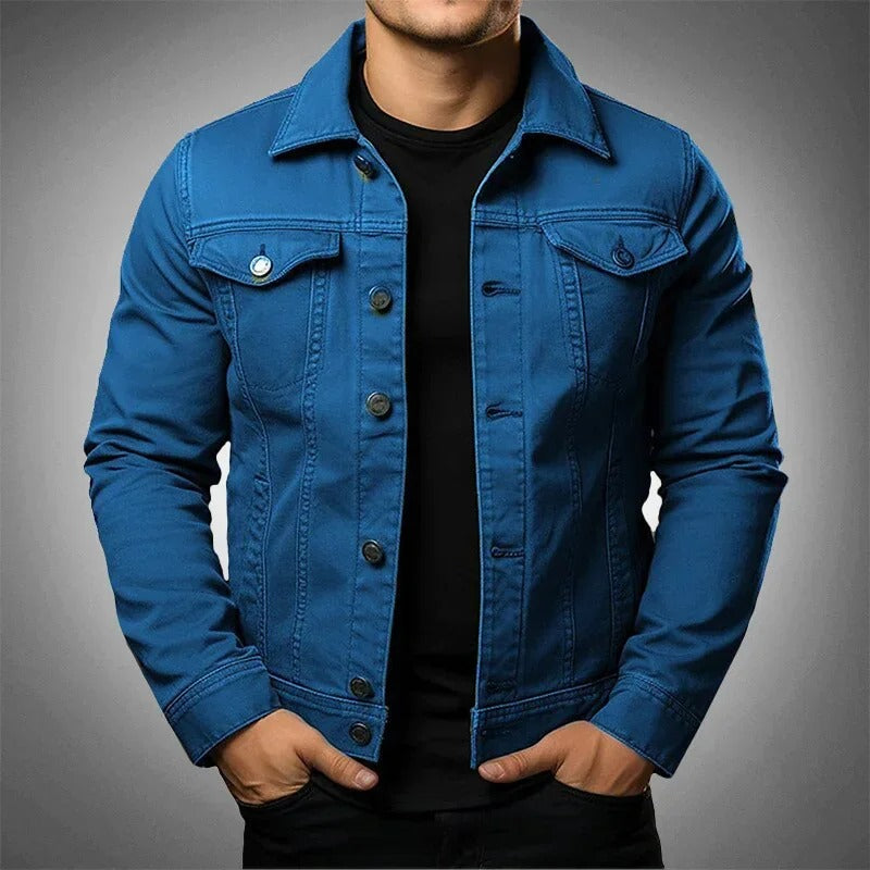 Men’s Lightweight Denim Jacket – Casual Stylish Everyday Spring Layering Outerwear