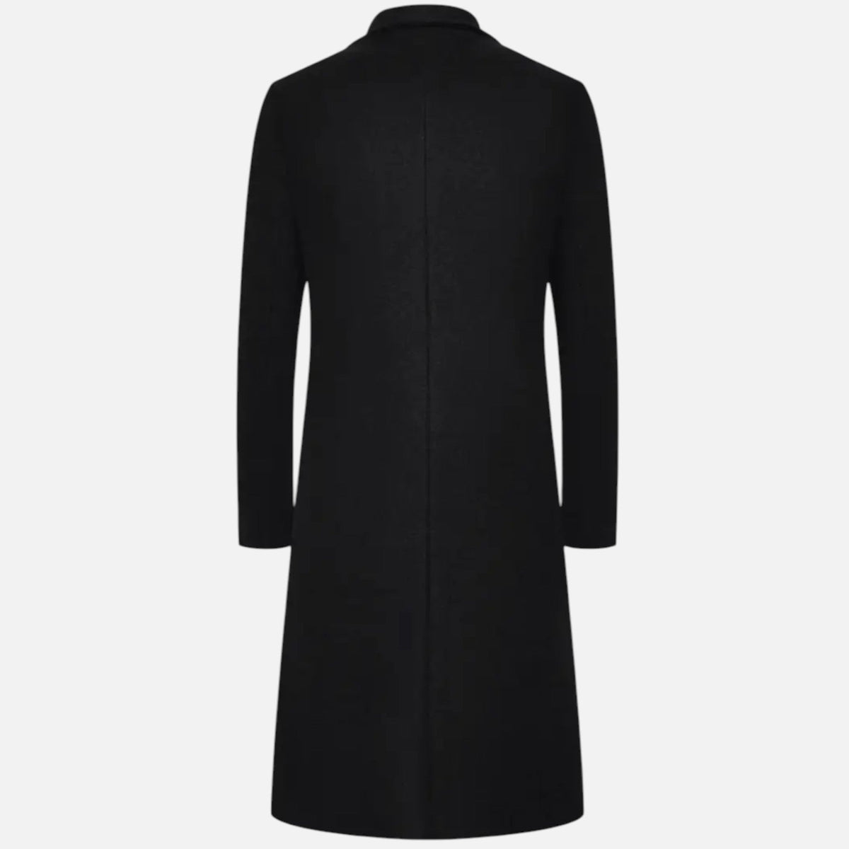 Soprabito lungo monopetto da uomo - cappotto sartoriale slim fit per l'ufficio e un look smart casual invernale