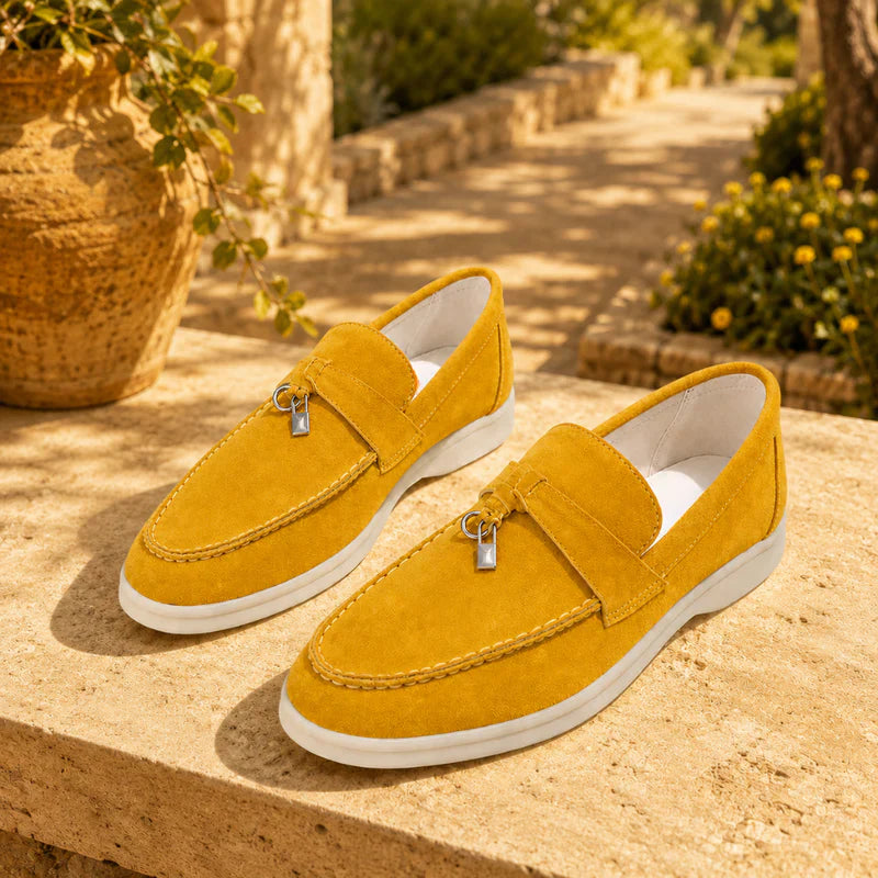 Pantofi loafer texturati pentru femei, cu platformă elegantă și slip-on