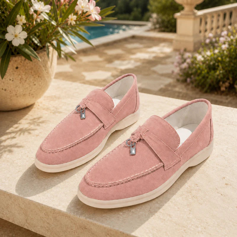 Pantofi loafer texturati pentru femei, cu platformă elegantă și slip-on