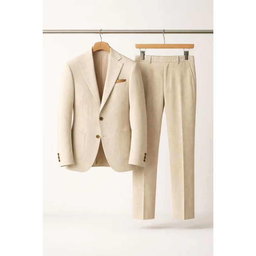 Men’s Tailored Two-Piece Suit – Modern Business Style for Events and Smart Casual Wear