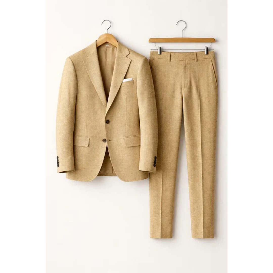 Men’s Tailored Two-Piece Suit – Modern Business Style for Events and Smart Casual Wear
