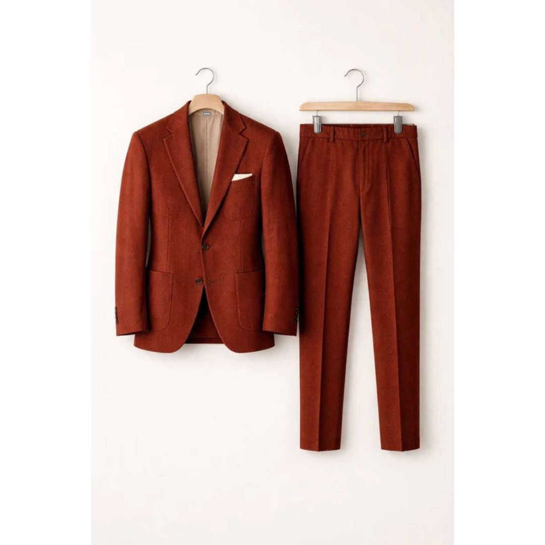 Men’s Tailored Two-Piece Suit – Modern Business Style for Events and Smart Casual Wear