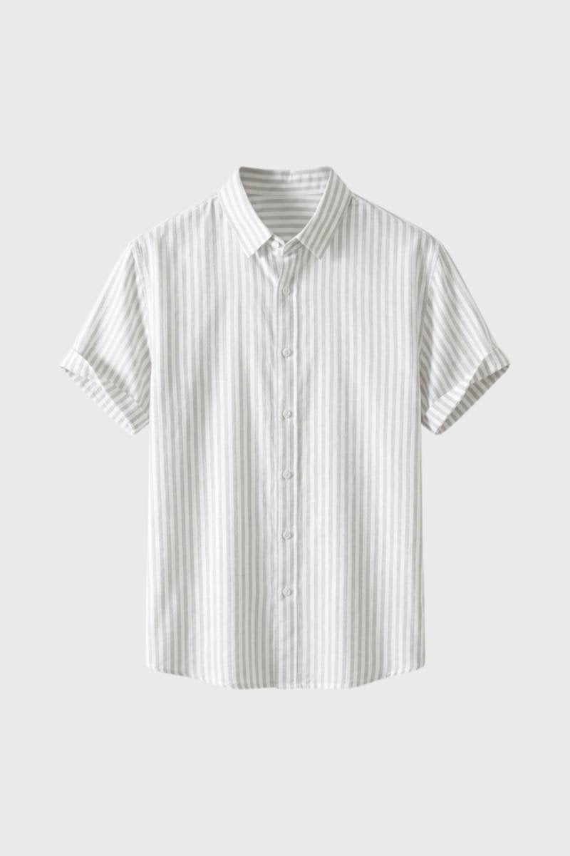 Men’s Printed Button Front Shirt With Neat Collar