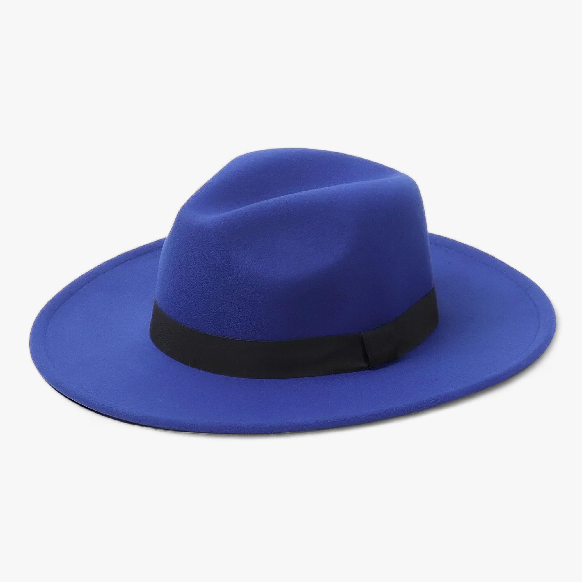 Women’s Wool Felt Fedora Hat – Water-Repellent Vintage Style for Autumn and Winter