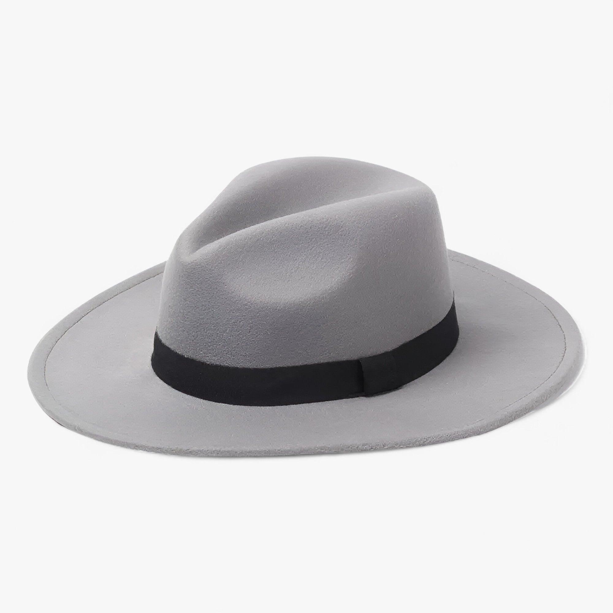 Women’s Wool Felt Fedora Hat – Water-Repellent Vintage Style for Autumn and Winter