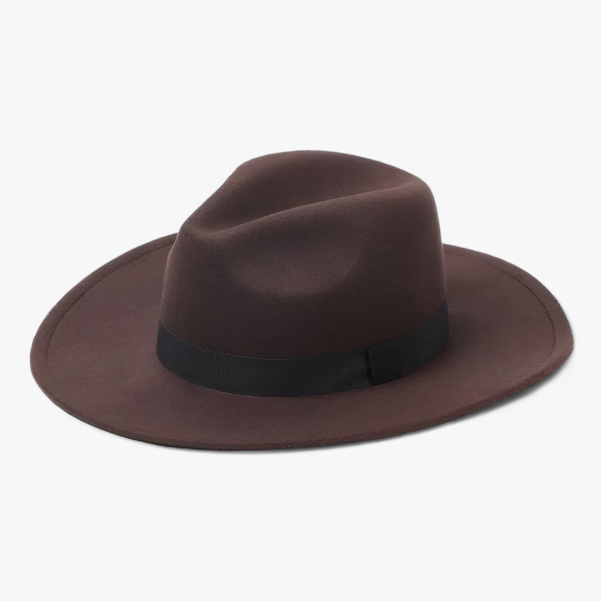 Women’s Wool Felt Fedora Hat – Water-Repellent Vintage Style for Autumn and Winter