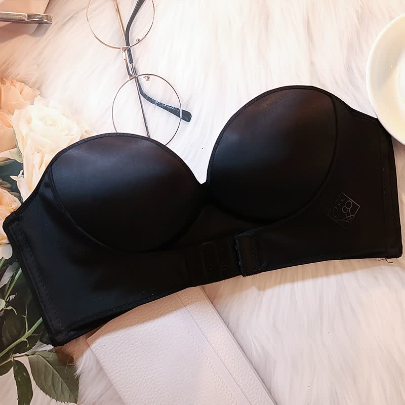Sujetador push-up sin tirantes para mujer, ajuste suave y moldeado