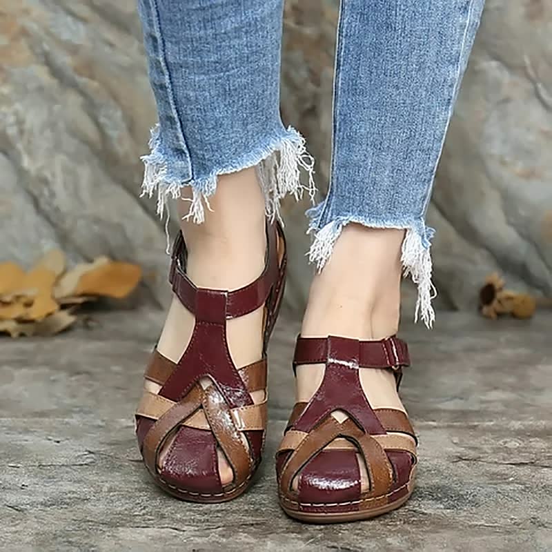 Sandale confortabile pentru femei cu multiple curele, suportive, casual, pentru mers pe jos