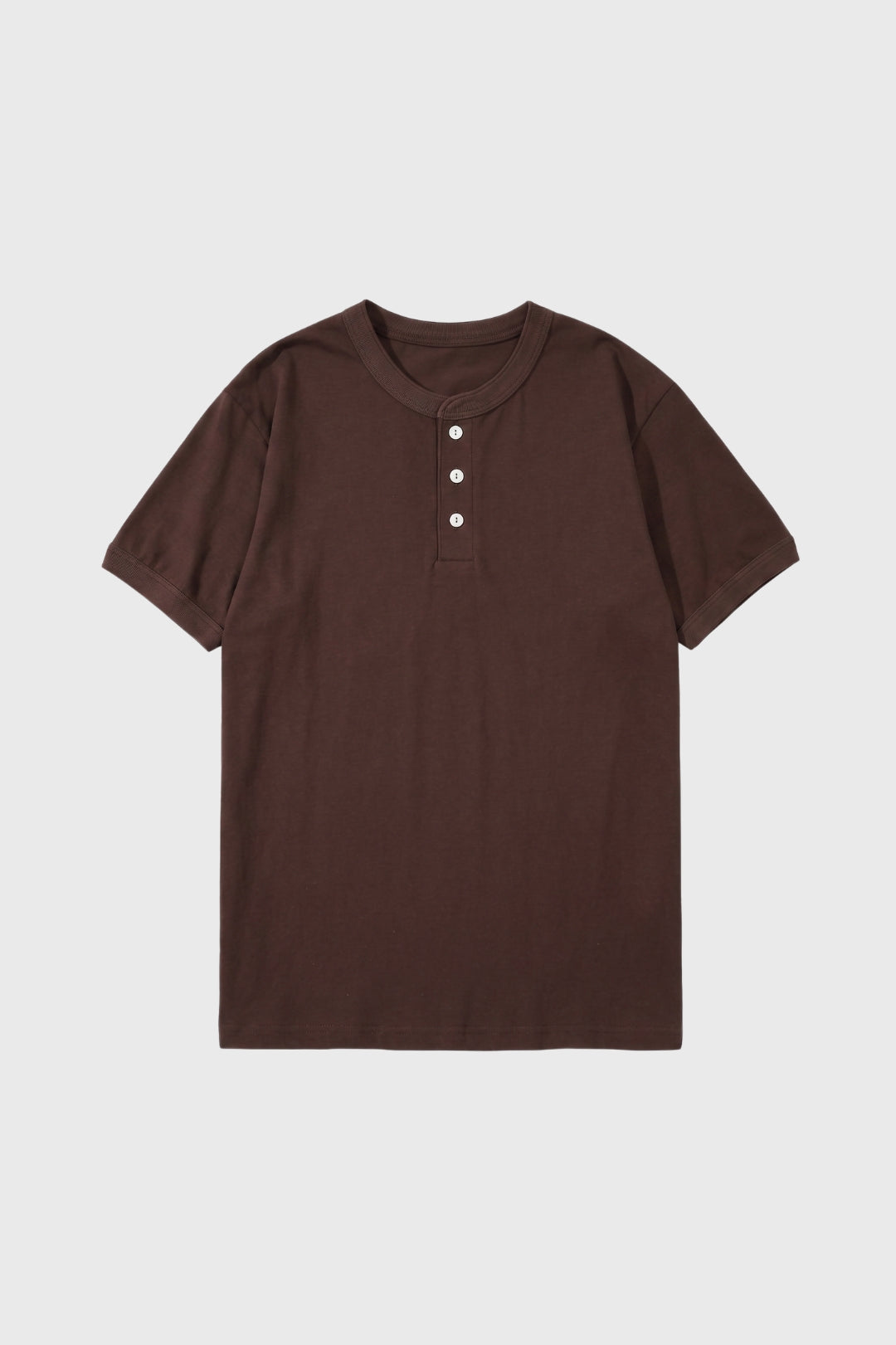 Pánské tričko Henley s knoflíkovou légou, každodenní top