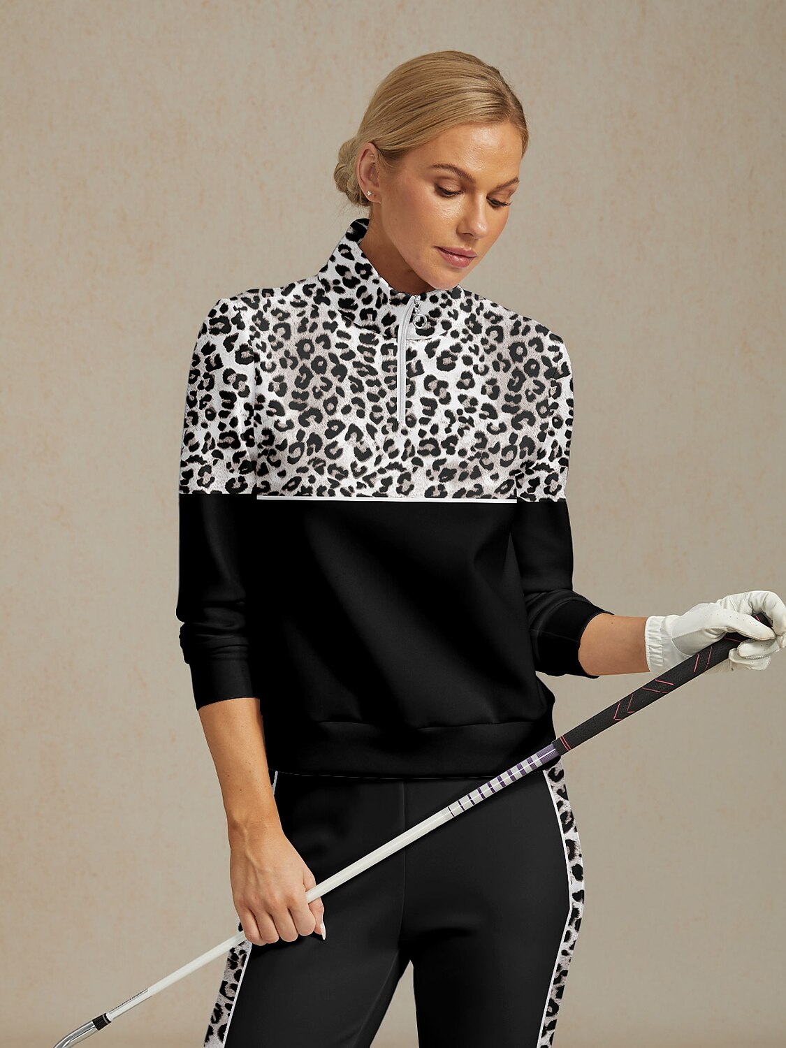 Savanna Motion cipzáras pulóver golfhoz – Szélálló, rugalmas kialakítás lélegző kényelemmel