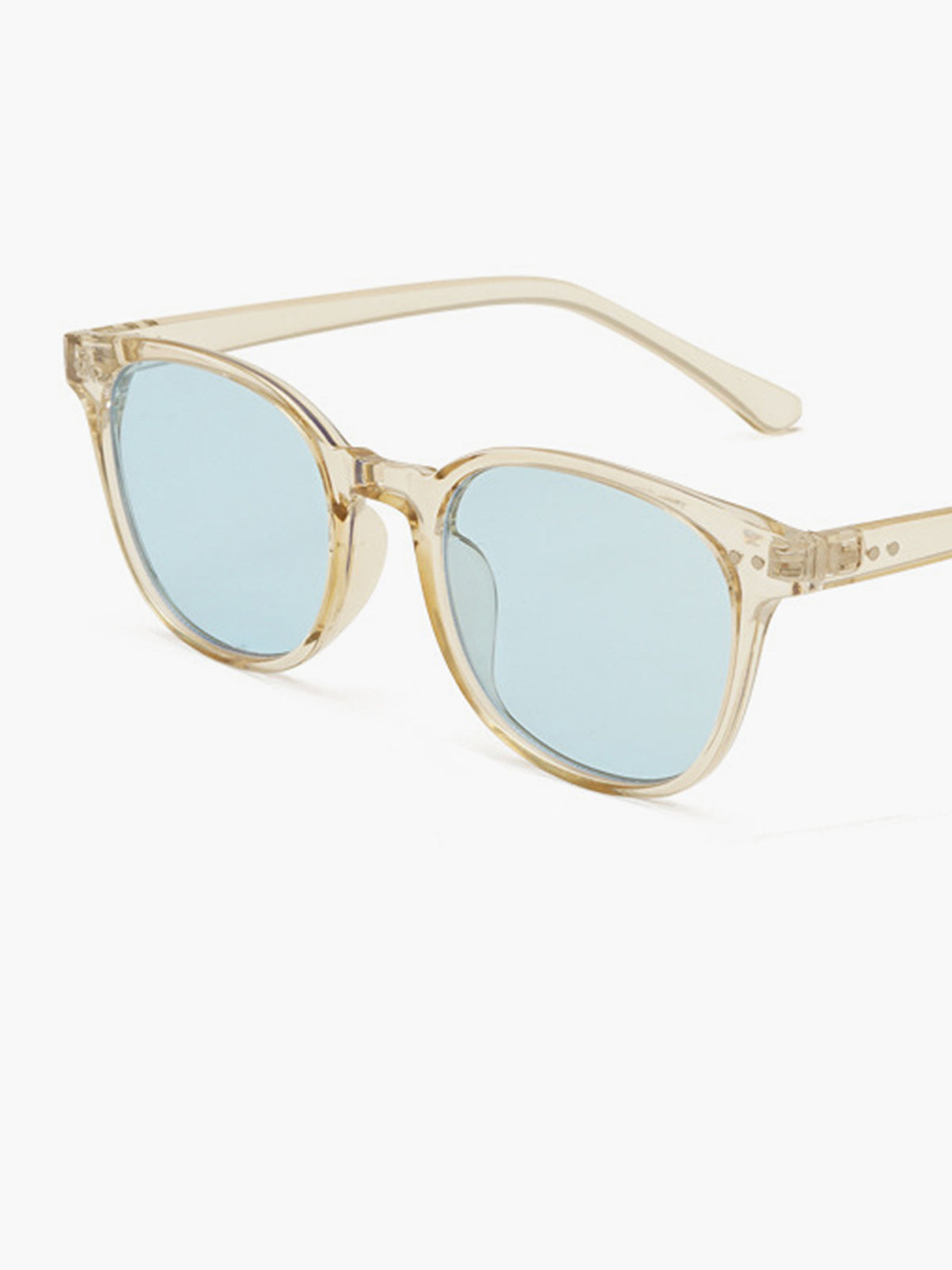 Occhiali da sole donna con montatura rotonda, leggeri, protezione UV, moda eyewear