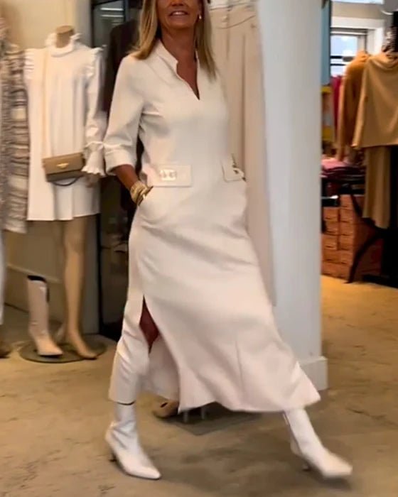 Elegant Women’s Dress – Flattering Silhouette Lightweight Fabric Stylish Feminine Outfit Comfortable Spring Fashion Statement