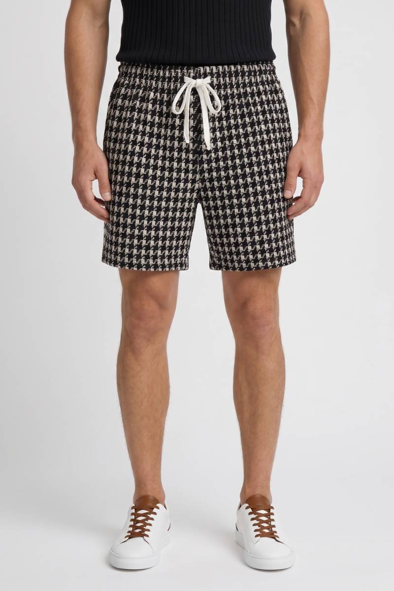 Herreshorts med snøre, trykt, afslappet fritidspasform