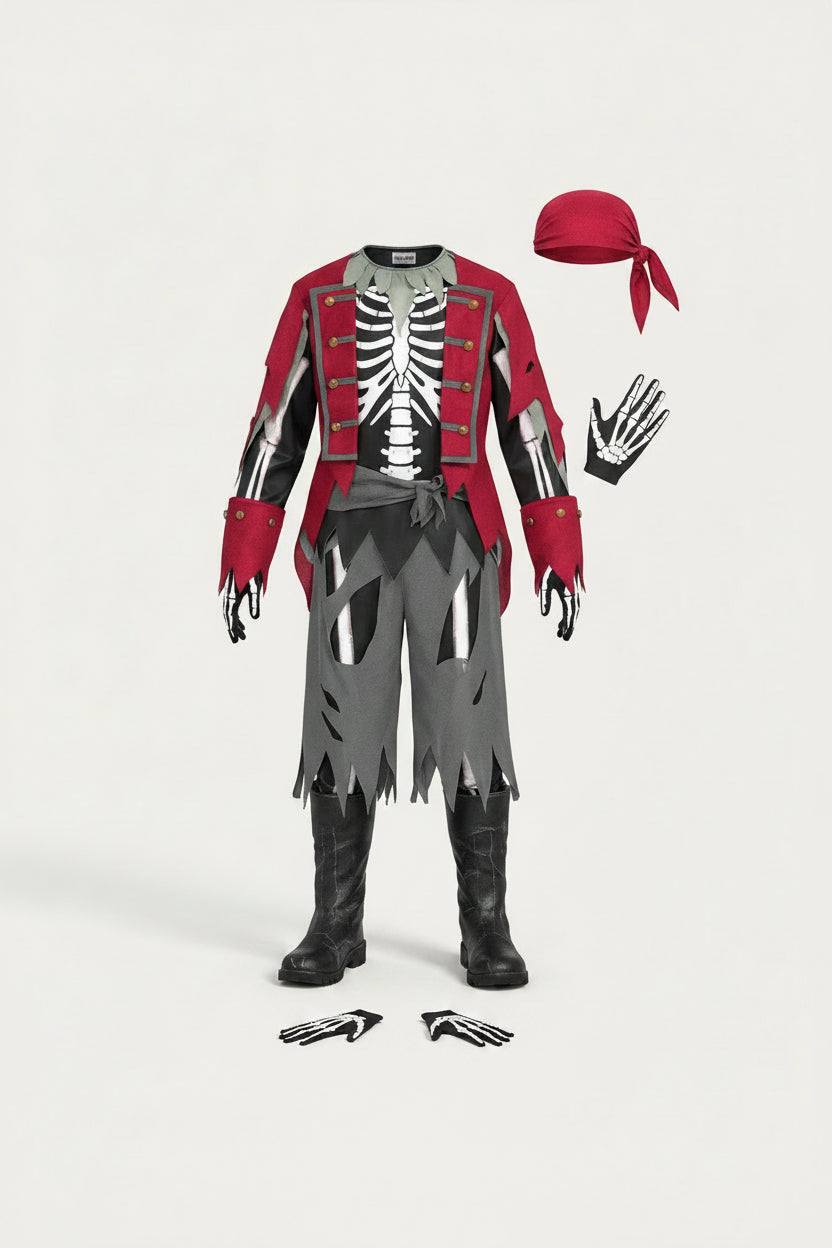 Lasten luurankopiraattiasu halloween-juhliin