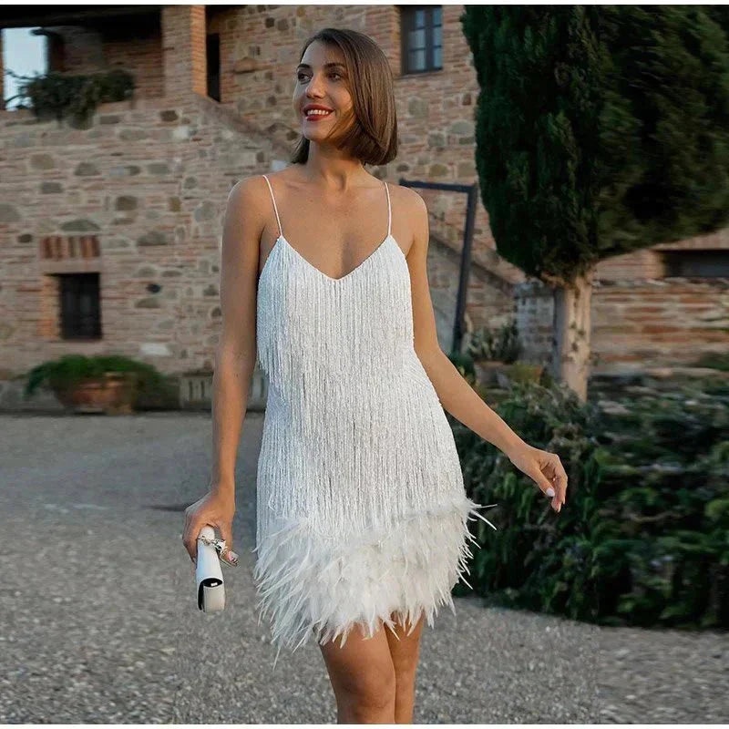 Women’s Sequin Spaghetti Strap Cocktail Dress Elegant Fitted Party Wear Evening Glamour