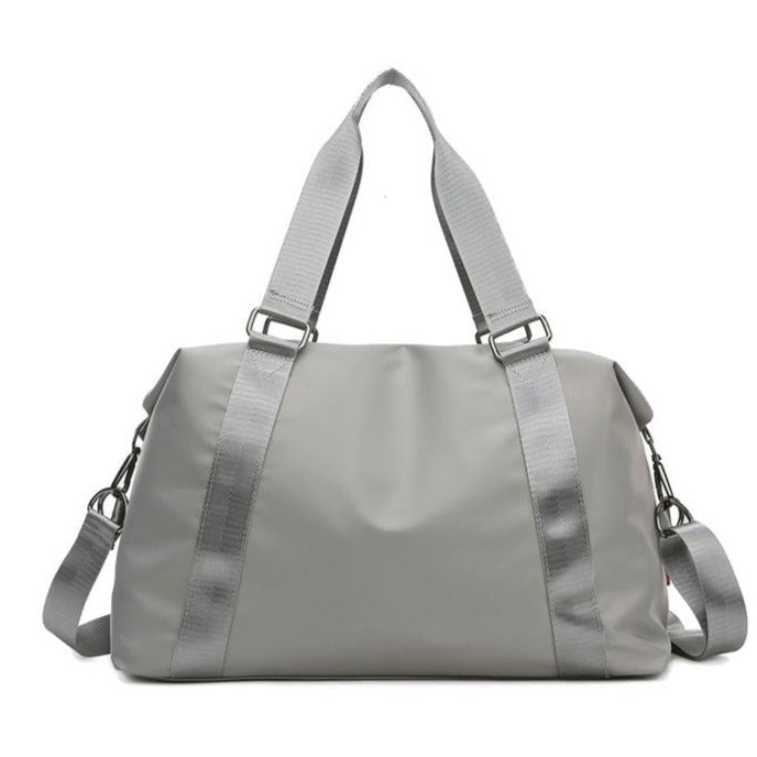 Women’s Nylon Gym and Travel Bag with Luggage Sleeve – Spacious Holdall with Adjustable Handles and Shoulder Strap