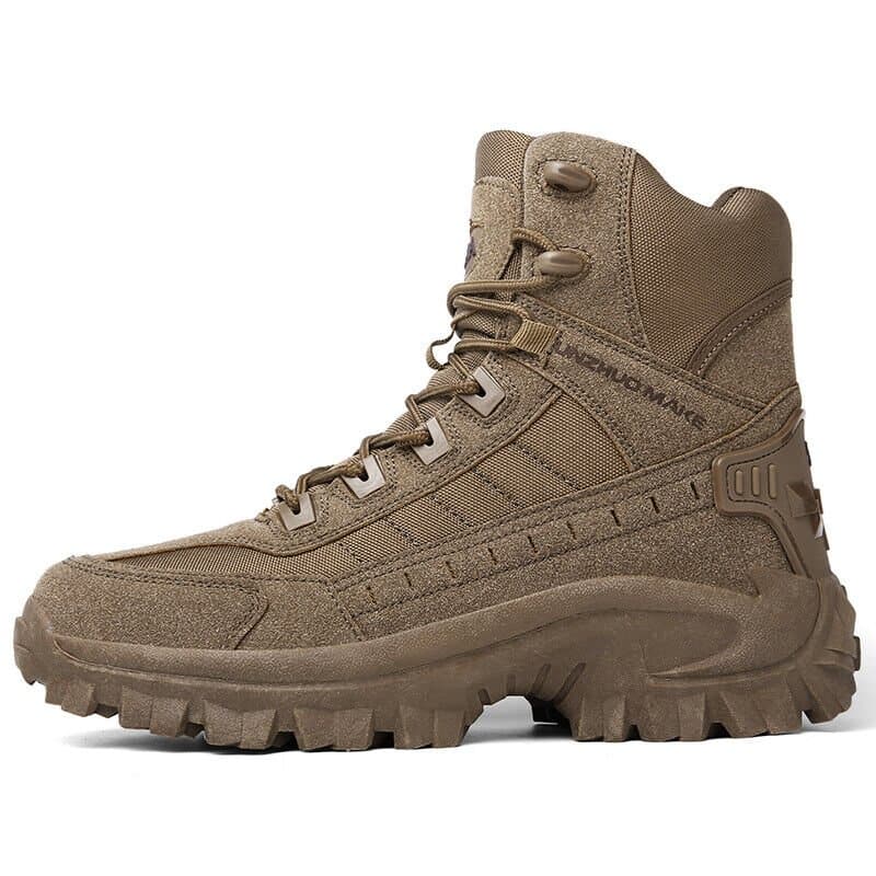 Bottes de randonnée tactiques pour homme – Design renforcé mi-haut, avec semelle crantée robuste et laçage sécurisé