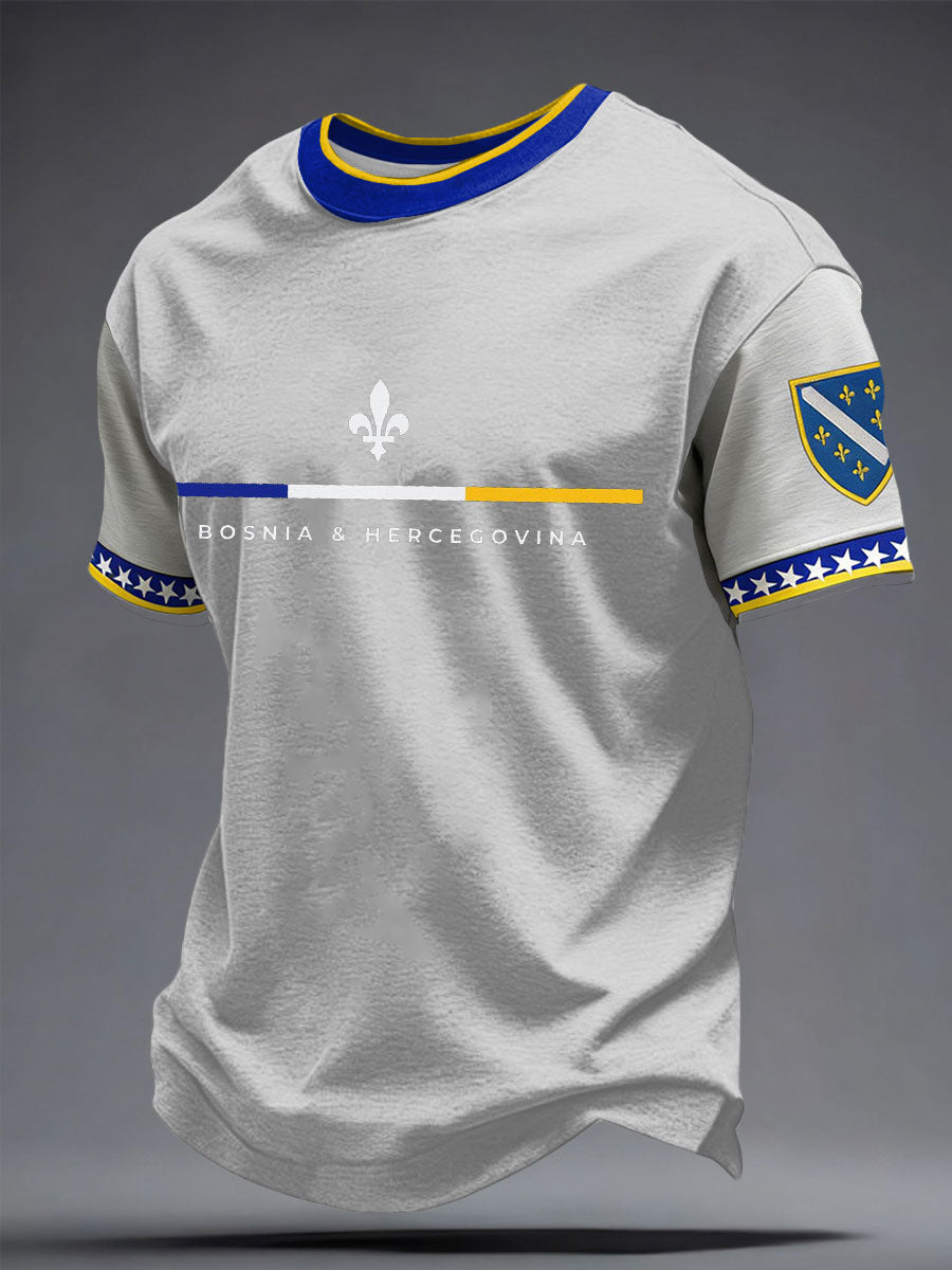 Men’s Graphic Fan T-Shirt With Short Sleeves and Crew Neck