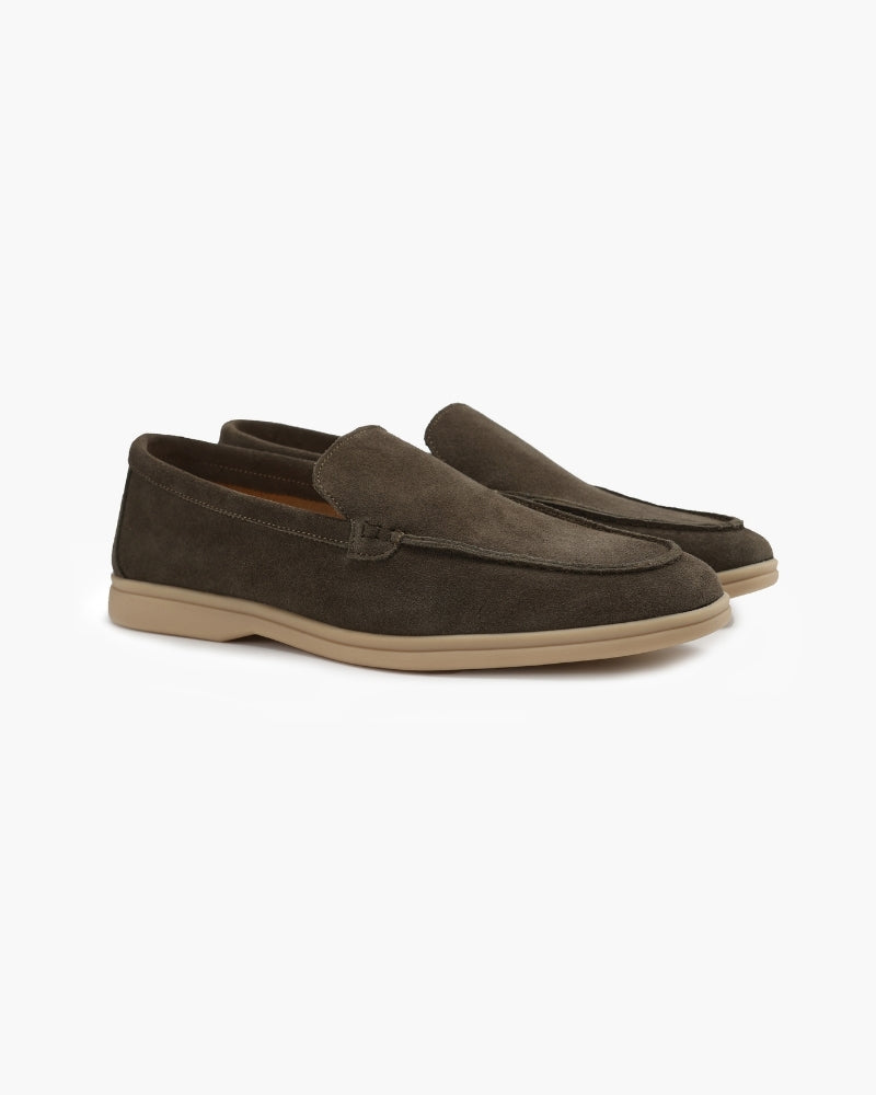 Pantofi bărbătești premium slip-on din piele întoarsă, casual-eleganți