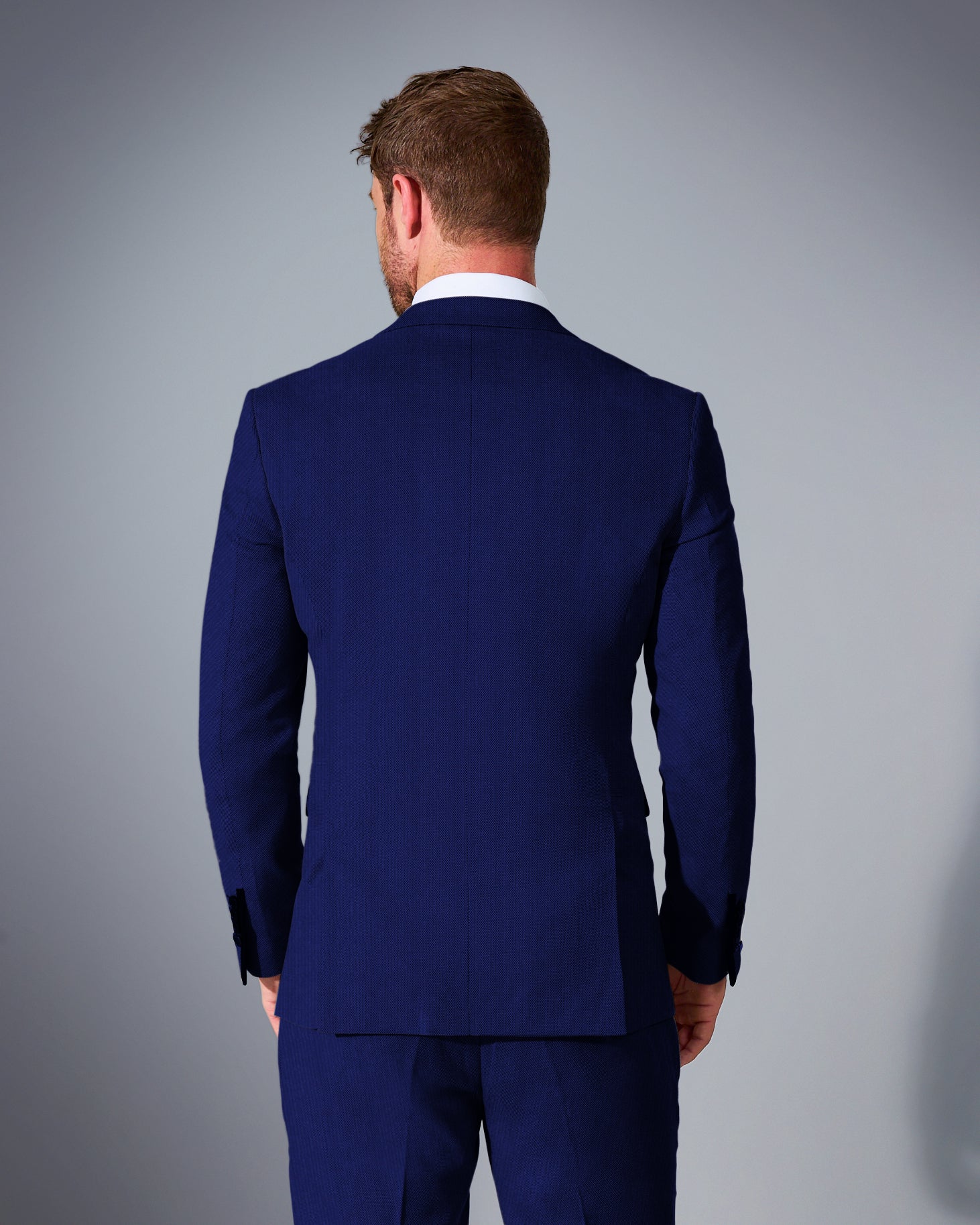 Men’s Tailored Fit Textured Formal Two Piece Suit