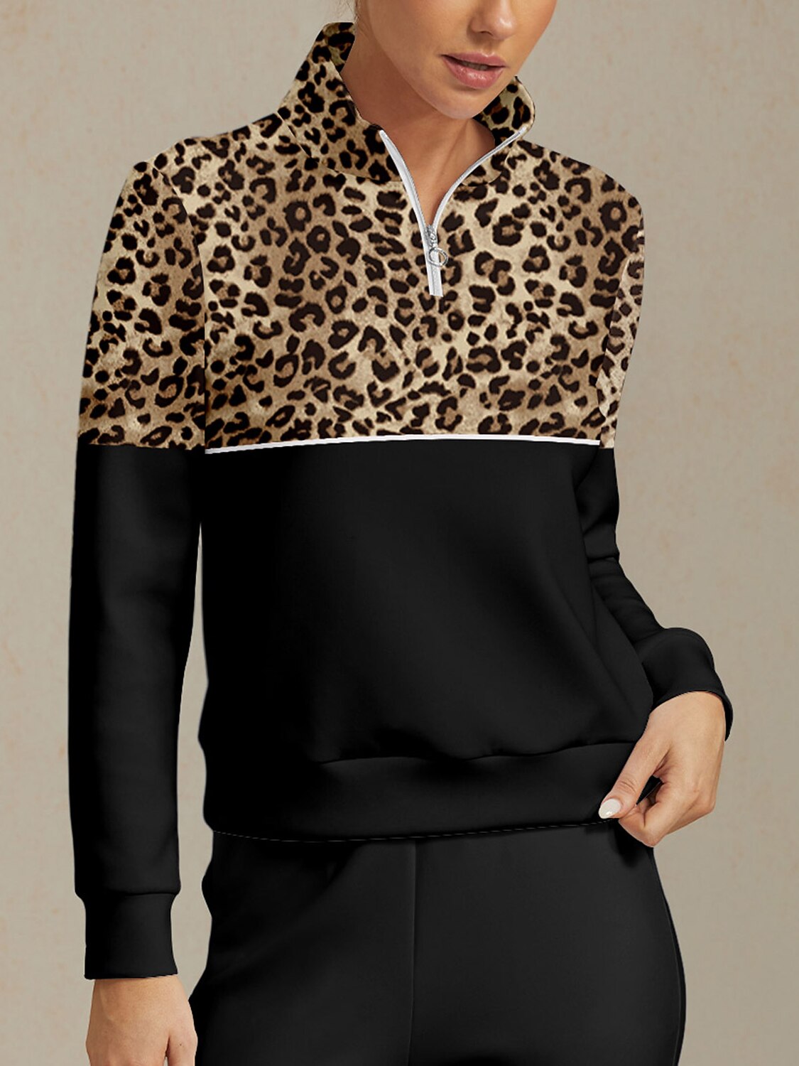 Savanna Motion cipzáras pulóver golfhoz – Szélálló, rugalmas kialakítás lélegző kényelemmel