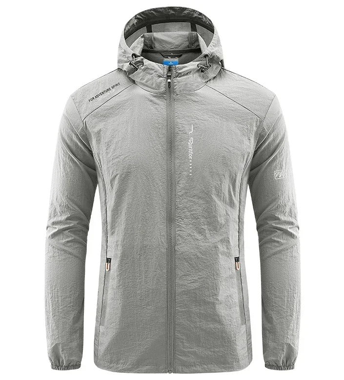 Men’s Ultra-Lightweight Hooded Summer Jacket – Windproof Sun-Resistant Comfortable Casual Outerwear