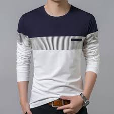 Herre sweater med rund hals og tryk, almindelig pasform, lange ærmer