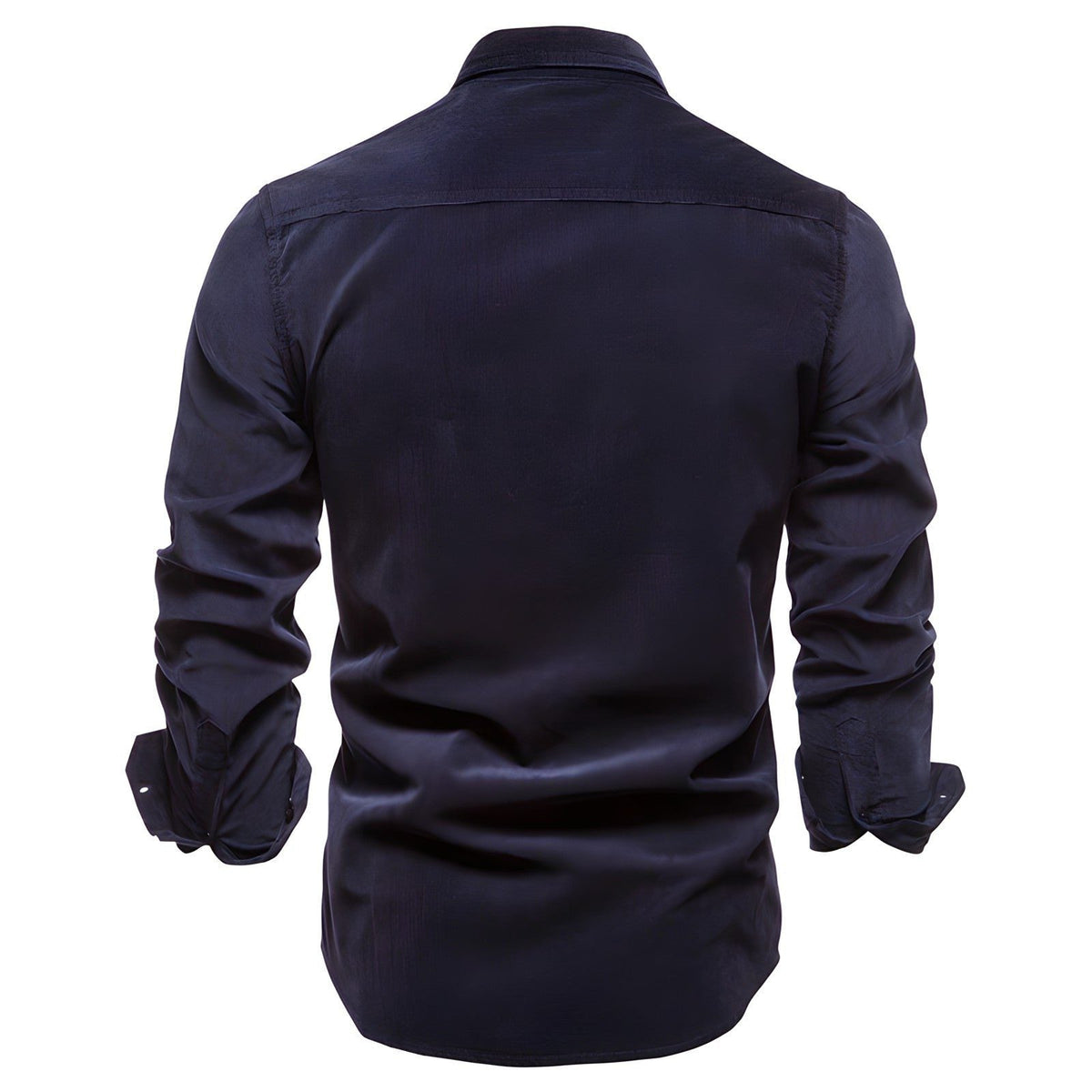 Camicia da lavoro utility da uomo – Sovracamicia a maniche lunghe con bottoni e tasche applicate con patta sul petto per tutti i giorni