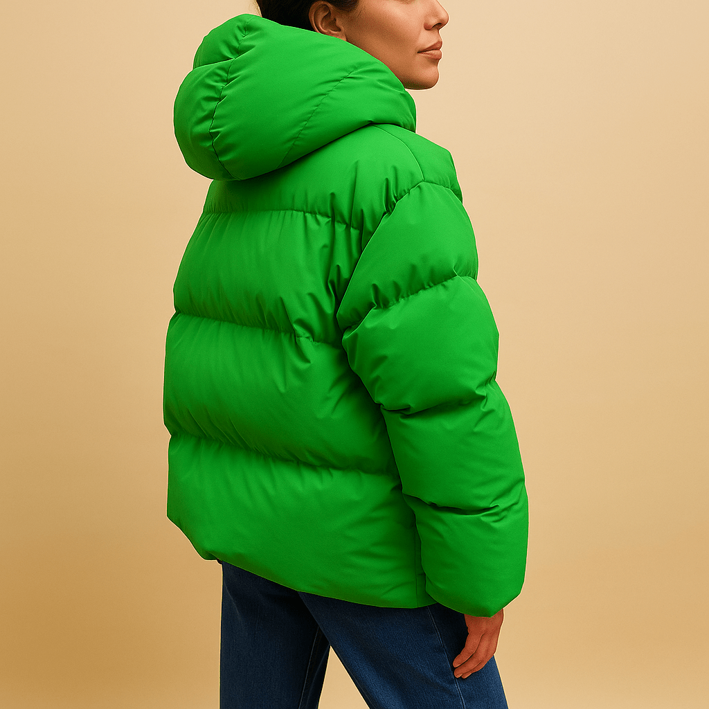 Γυναικείο oversized χειμερινό puffer μπουφάν – Καπιτονέ παλτό με ψηλό γιακά και κουκούλα για καθημερινό layering τις κρύες μέρες