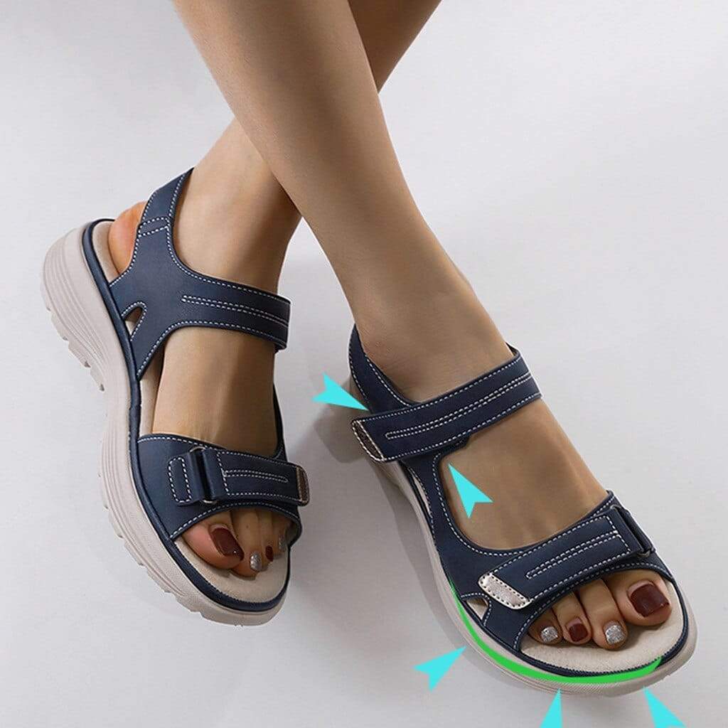 Women’s Orthopaedic Sandals Adjustable Straps – Comfortable Supportive Stylish Platform Summer Everyday Fit