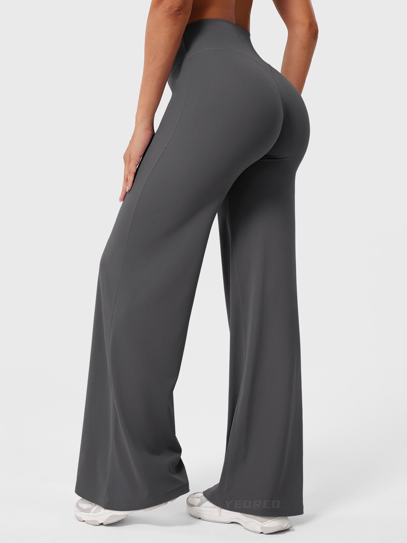Pantalon évasé taille haute pour femme – coupe large pour tous les jours