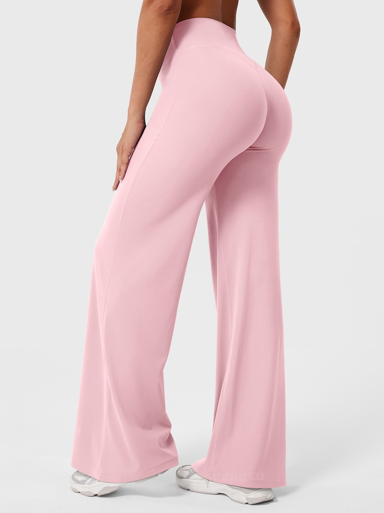 Pantalon évasé taille haute pour femme – coupe large pour tous les jours