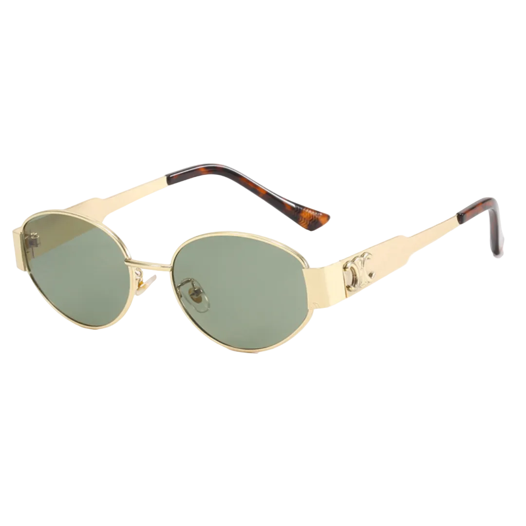 Ochelari de soare ovali retro pentru femei, inspirați vintage, cu protecție UV